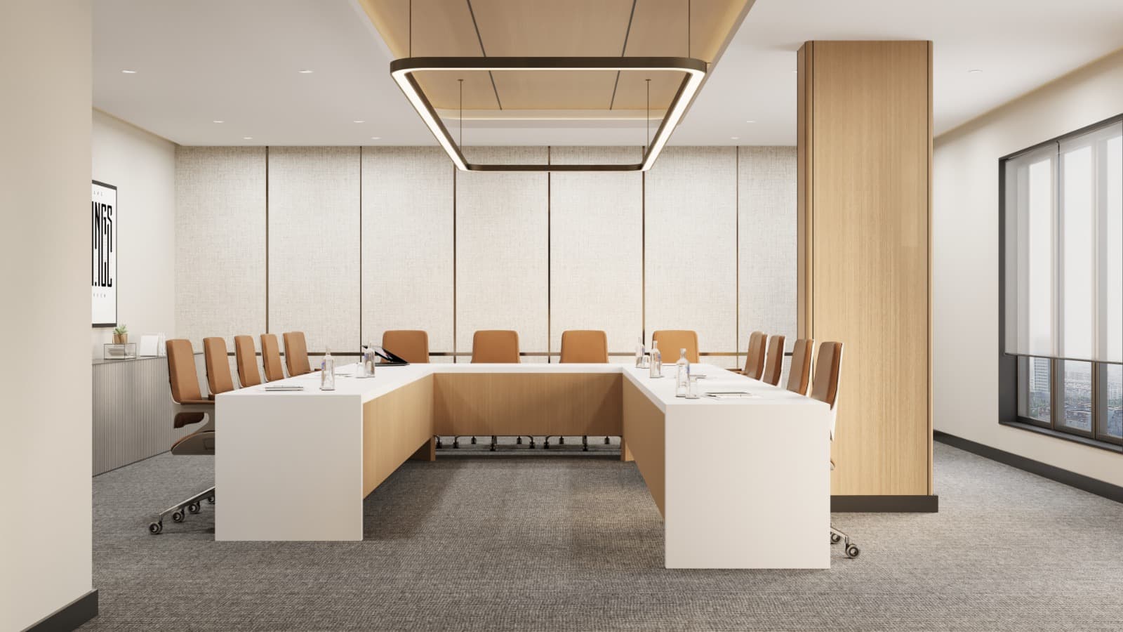 Modern Corporate Boardroom Layout